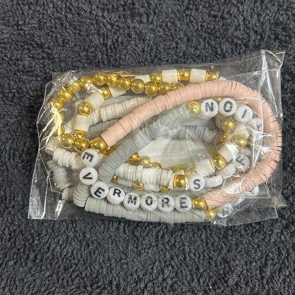 New! Taylor Swift Swiftie Evermore Reputation Friendship Bracelet Set of 5 - Picture 2 of 5